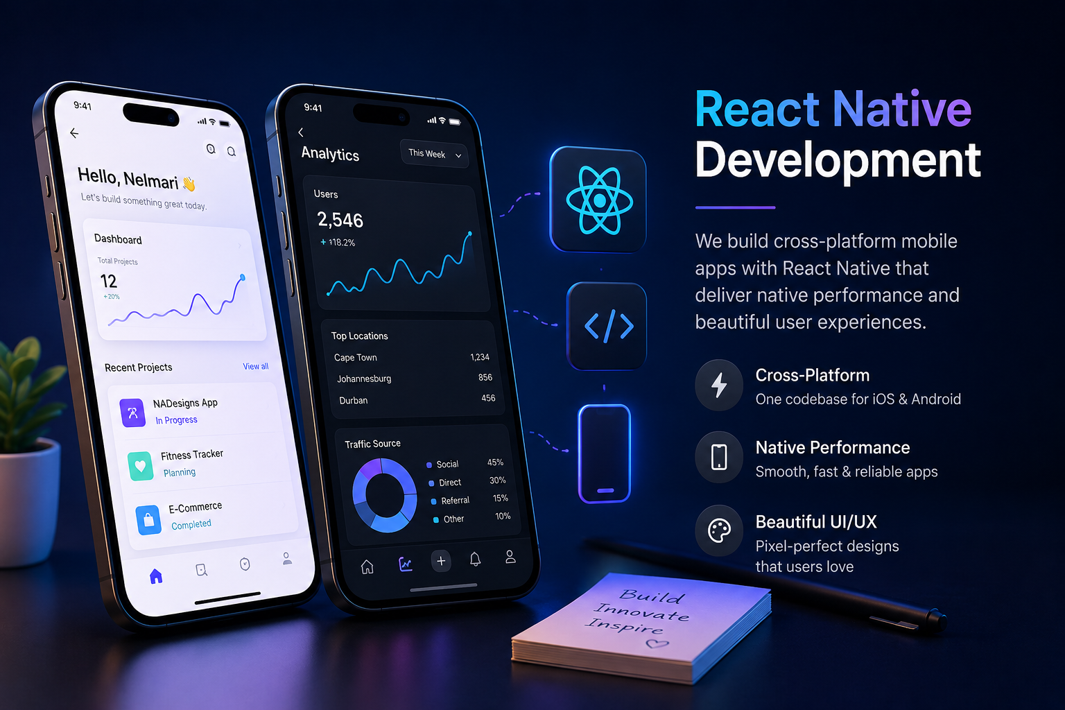 React Native website development